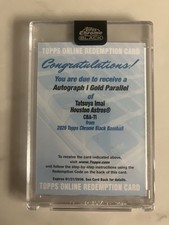 2026 Topps Chrome Black Tatsuya Imai Auto Gold Refractor #/50 Astros Redemption