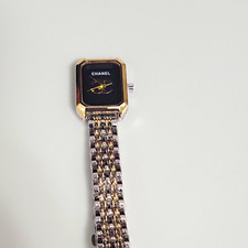 CHANEL Première Women's Quartz Analog Black Dial Two-Tone Metal Bracelet Watch
