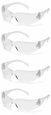 10er Pack Schutzbrillen, klar, 4 Stück S4110S4PK-TV