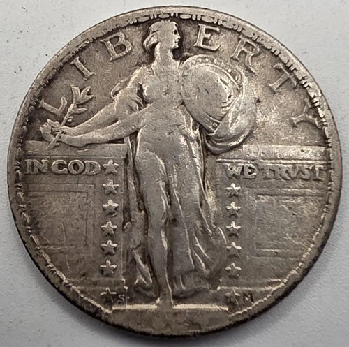 《SILVER》  1924-S  Standing Liberty Quarter *SILVER*