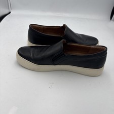Frye Womens Black Leather Slip On Sneakers Size 8 M