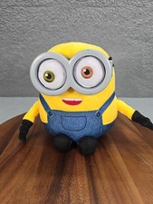 Minions Rise Of Guru talking Bob Plush Toy Glasses 8” Works- Universal Studios