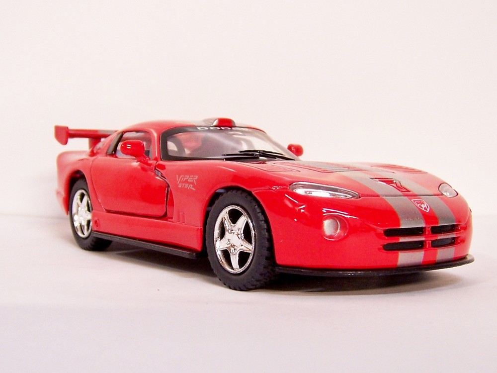 RED & SILVER DODGE VIPER GTS-R Vehicle Diecast  Model 1/36 Pull Back Sportscar