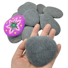 10PCS Large Painting Rocks DIY Rocks Flat Smooth Kindness Rocks for Arts Cr...