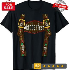 2025/Lederhosen Suspenders Tee Oktoberfest Bavarian Munich Beer T-Shirt