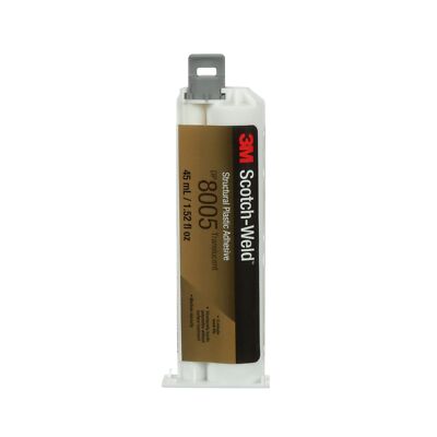 3M Scotch-Weld Structural Plastic Adhesive DP8005 Black 45 mL Duo-Pak 99352