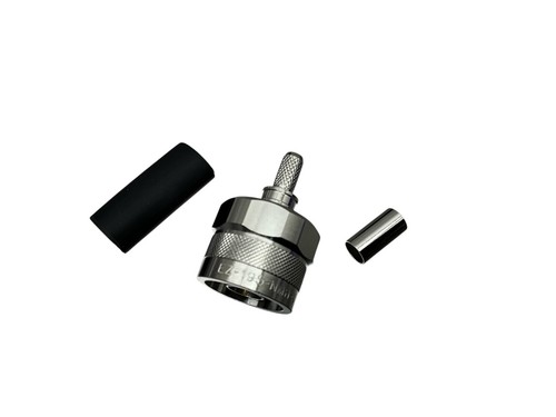 (SET 2) Times Microonde EZ-195-NMH-X 3190-6497 Tipo N Connettore Maschio per LMR-195 - Foto 2 di 4