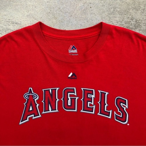 Los Angeles Angels of Anaheim Shohei Ohtani Red Majestic Jersey Tee - Size 2XL - Picture 3 of 8