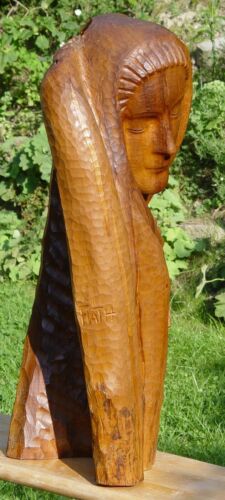 Otto Flath Kiew Madonna Gotik Holz-Skulptur Bad Segeberg Plastik Skulptur Linde - Bild 2 von 3