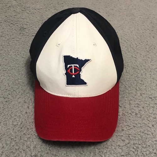 Gorra de pelota Minnesota Twins American Needle para adultos OSFM con tirantes roja blanca azul sombrero