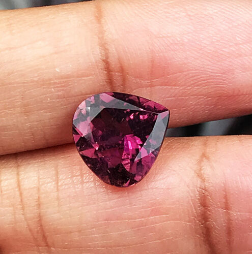 3.29cts Beautiful Hot Color Natural Purple Tourmaline Pear Loose Gemstone