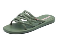 Ipanema 83606 Meu Sol Slide Green Sandali per Donna in gomma verde con zeppa bas
