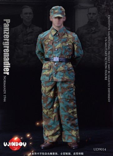 UJINDOU UD9014 1/6 Panzergrenadier Normandia 1944 Uniforme Mimetica Italiana - Foto 6 di 12