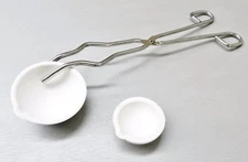 Melting Crucible Dish Kit 2 Pcs Crucibles 100 & 250 and TONGS 10" Scissor 14B