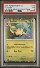 LEAFEON #170 PSA 7 • 2025 POKEMON PRISMATIC EVOLUTIONS TECH STICKER SVP EN