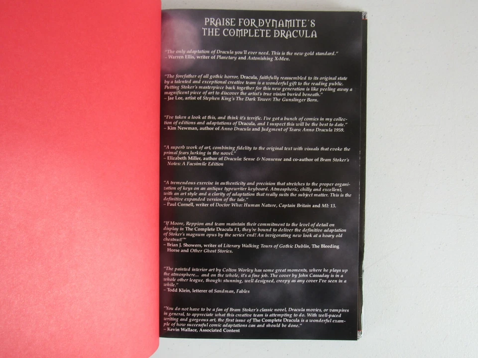 Dynamite Comics The Complete Dracula Hardcover Issues 1-5 Graphic Novel TPB - Image 3 of 4
