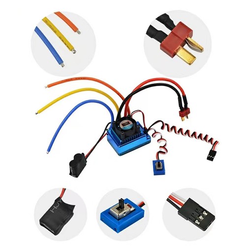 US 120A ESC Combo SetFor 1/10 RC CarTruck 3650 3900KV Waterproof Brushless Motor - Picture 7 of 7