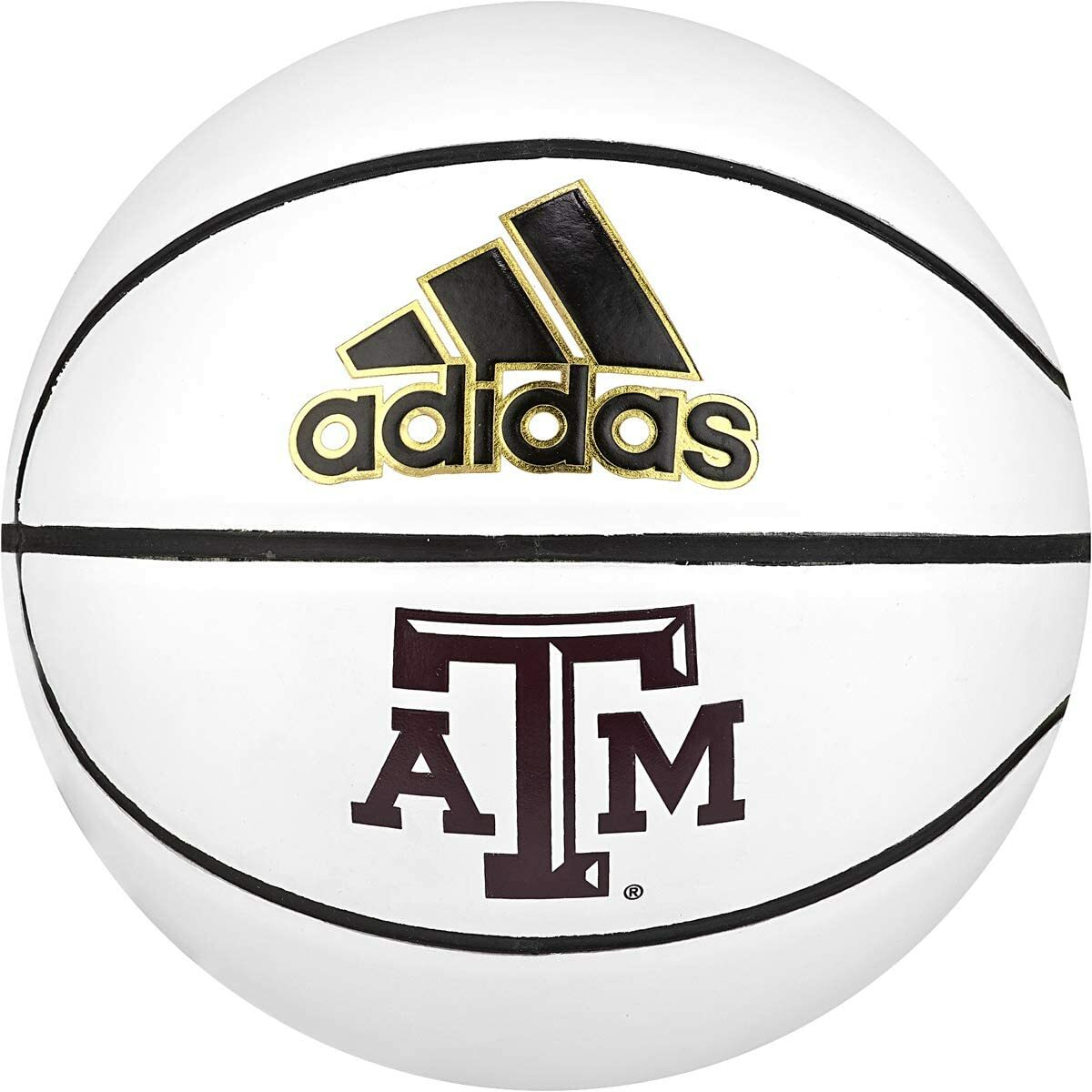 Баскетбольный мяч Adidas NCAA Texas A&M Aggies Mini Autograph, размер 3