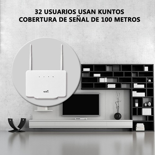 WLAN Router 4G LTE Wireless WiFi 300Mbps CPE Router SIM Karten mit 4 Antennen - Bild 5 von 12