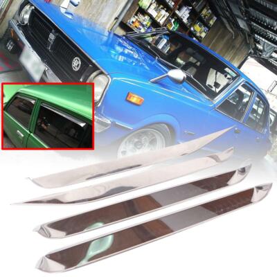 Rain Visor Windshield Chrome For Toyota Corolla KE30 TE31 KE55 Sedan 4DR 1974-81