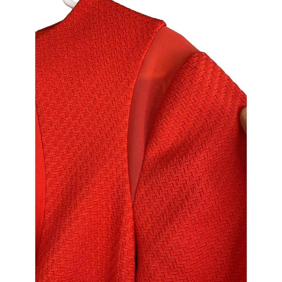 Vestido Ted Baker Abrial Textura Panel Vaina Talla 5 Ted 12 EE. UU. Manga Corta 7161 Foto 3 de 4