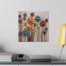Colorful flower - Matte Canvas, Stretched, 0.75"