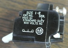 ALLEN-BRADLEY 1495-G1 N.C. CONTACT SIZE 1&2 AUXILIARY CONTACT BLOCK - LOT of 2