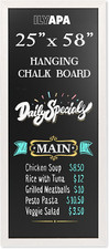 Extra Large Magnetic Chalk Board for Wall - Hanging Sandwich Menu Chalkboard Sig