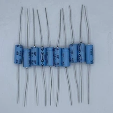 10 Axial Electrolytic Bipolar/NP Capacitors 15uF 100V 105°C Tolerance ±20%, USA