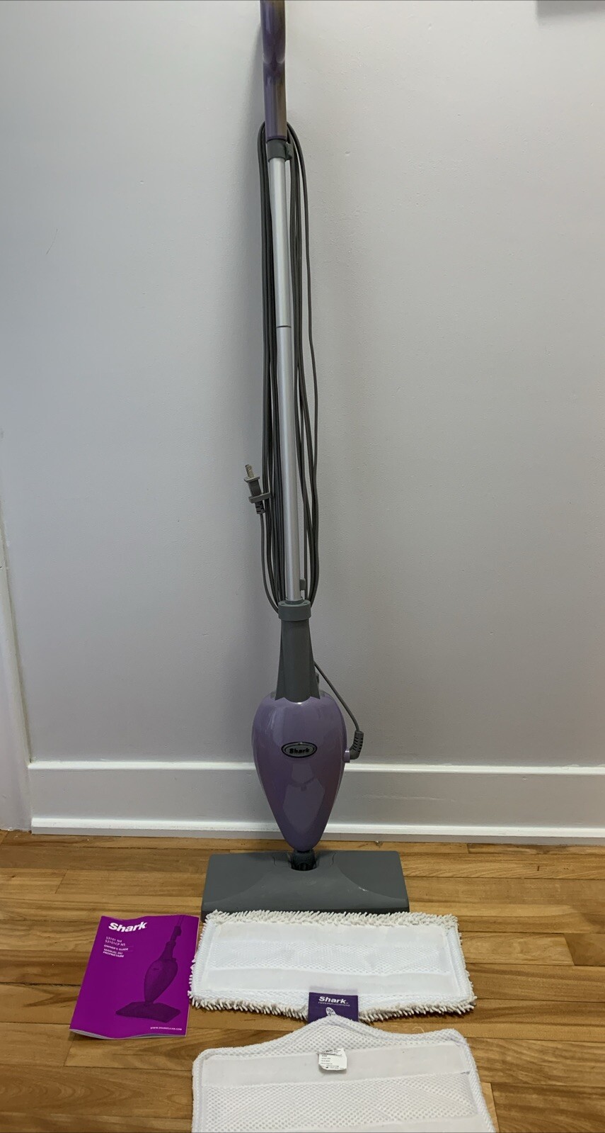 Shark S3101 Purple Steam Mop Cleaner with 2 Pads Pre-Owned-image