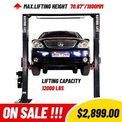 4.0 HP 12000lbs Single Lock Release Two Post Lift Auto Lift Car Lift 2 Post Lift