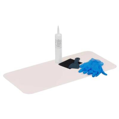 Shower Bathtub Base Bath Tub Floor Repair Kit Inlay 36 x 16 in. Easy DIY Bone