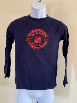 New New York Rangers Youth Size M Medium Blue Reebok Shirt