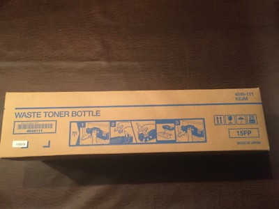 KONICA MINOLTA 15FP (4049-111) GENUINE WASTE TONER BOTTLE NEW