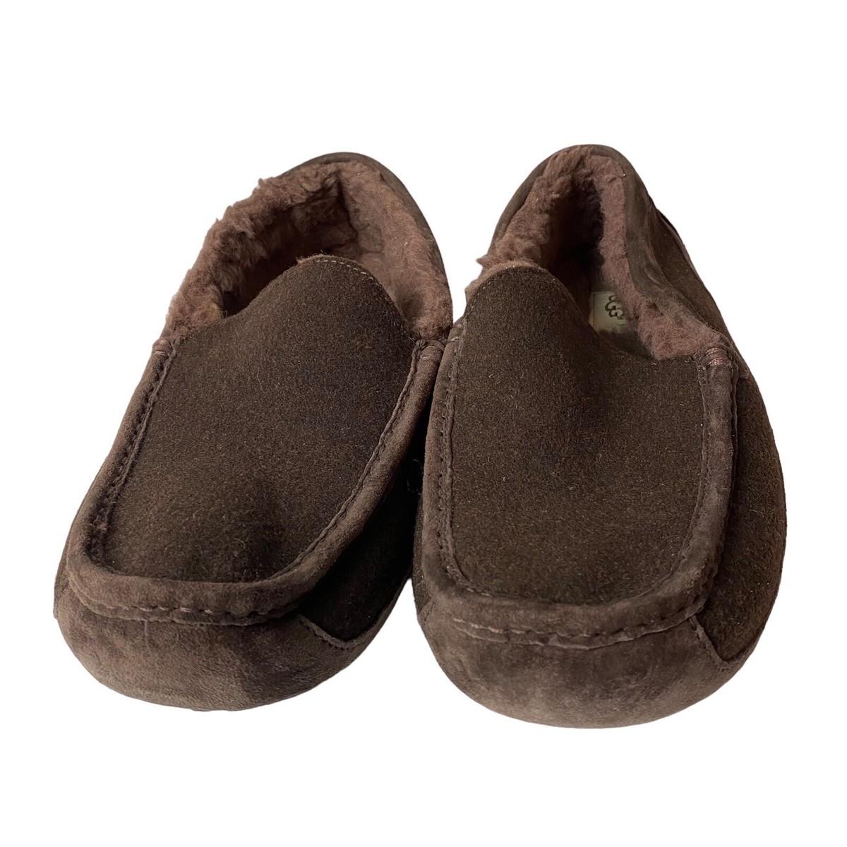 UGG ASCOT 3233 MEN Moccasins Slippers Brown WOOL Suede Sheepskin US 15 New UGG ASCOT 3233 MEN Moccasins Slippers Brown WOOL Suede  main image 2