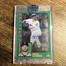 2019 Topps Clearly Authentic Autographs - 1984 Design Green Mitch Haniger /99 