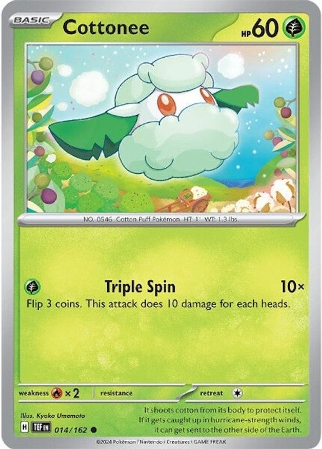 Pokemon Cottonee (14/224) Temporal Forces NM