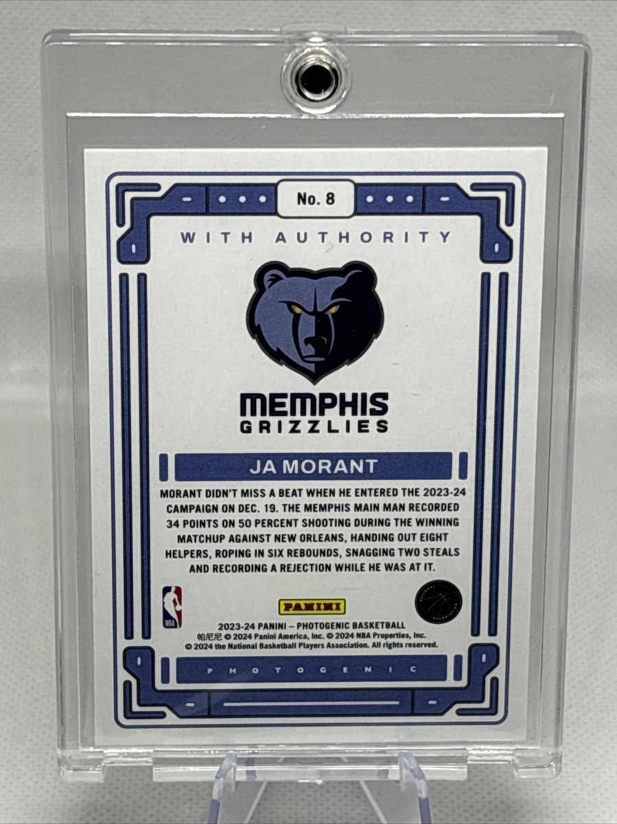 2023-24 Panini Photogenic With Authority Ja Morant #8 Insert