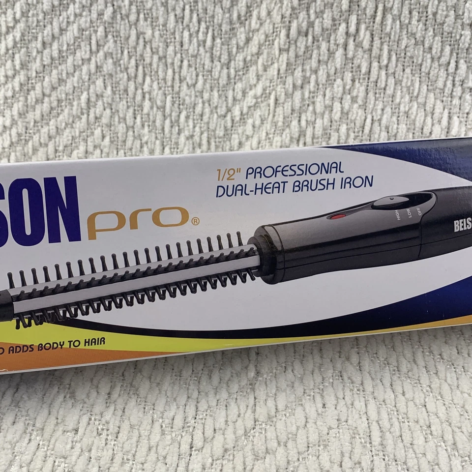 Belson Pro 1/2” Curling Iron Brush Model BP2328 5 Rows Ball Tipped Bristle New - Image 3 of 4