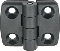 Scharnier HöHe 48 Mm Breite 58 Mm StäRke 8,3 Mm Polyamid Schwarz Vormann