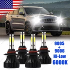 For Jeep Grand Cherokee 1999-2004 4PC LED Headlights High Low Lights Bulbs 6000K