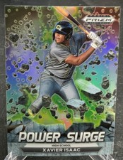 2022 Panini Prizm Draft Picks Power Surge Xavier Isaac Silver PS-XI