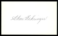 Charles Gehringer Baseball Index Card Signed Auto Autograph (no COA) *g14