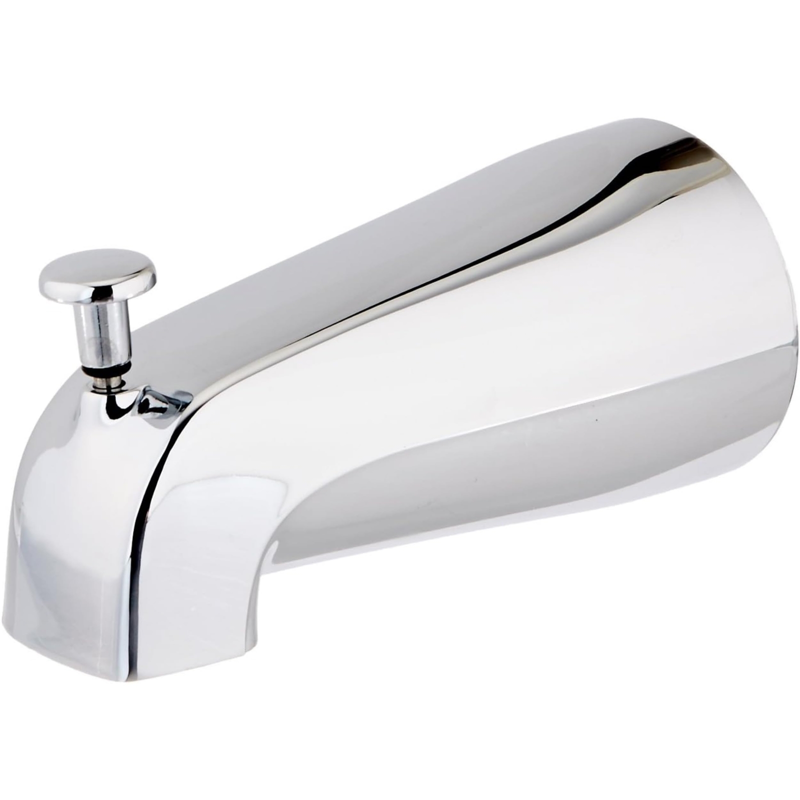 EZ-FLO 5-3/8 Inch Zinc Bath Tub Diverter Spout 1/2 Inch IPS Pipe Chrome 15083