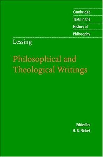 Lessing: Philosophical and Theological Writings Lessing Nisbet Paperback