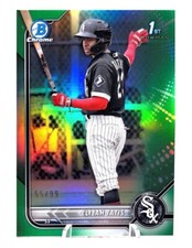 2022 Bowman Chrome Elijah Tatis 1st Bowman Green Mini-Diamond Refractor S# /99
