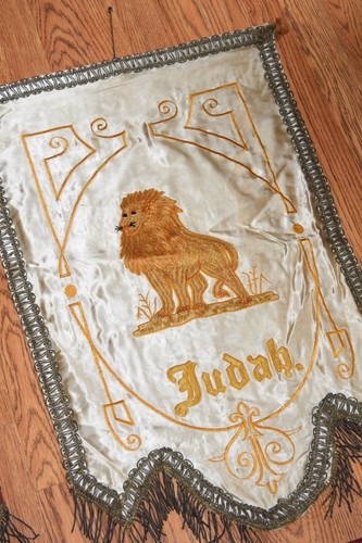 Vintage Antique Masonic Royal Arch Chapter RAM Chain Stitched Banners Freemason - Picture 3 of 5