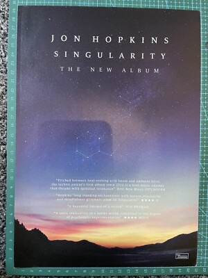 Jon Hopkins Singularity A4 Poster/Original Magazine Advert