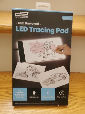 LED Light Tracing Pad - Mini Portable USB Powered 5.8''x8.3'' Plug & Use BRAND NEW
