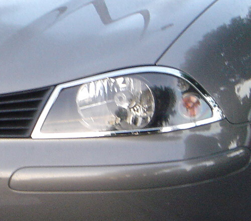 Chrome Headlights Trim Bezel Cover Surround Rim For SEAT Ibiza MK3 02-08 - Picture 1 of 3